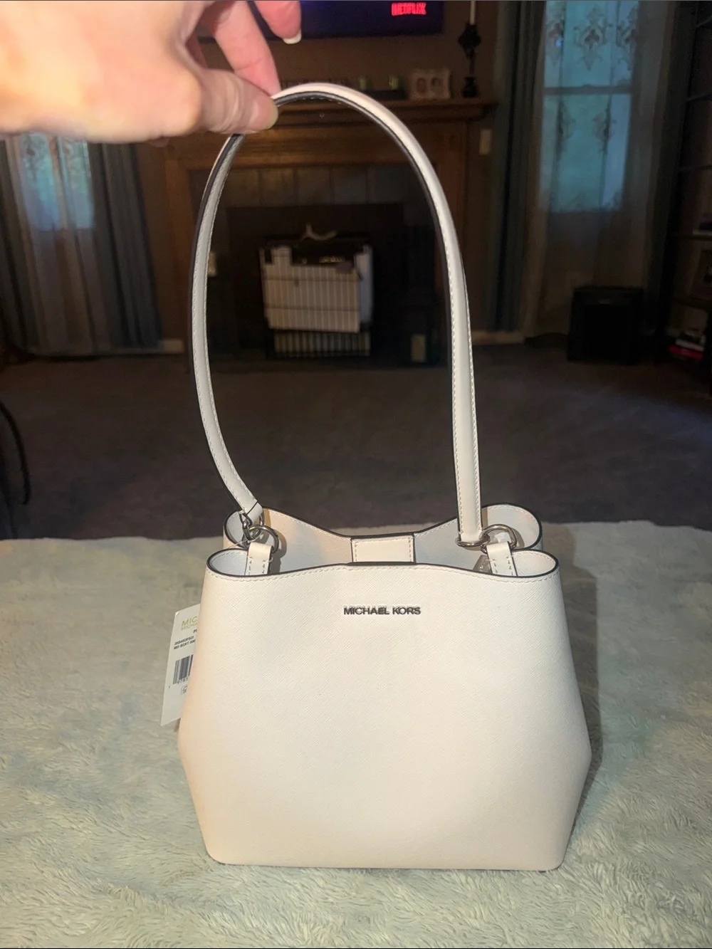 Michael Kors White Shoulder Bag